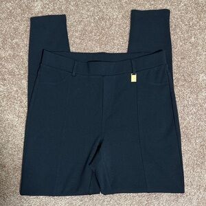 EUC Michael Michael Kors Branded Elegant Black Leggings Medium Weight Very Nice!